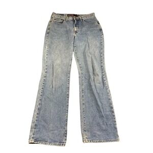 Vintage The Limited Jeans Women 8S Blue Bootcut 100% Cotton Denim Distressed